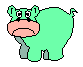 green hippo