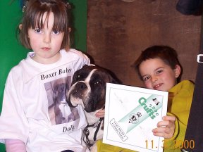 Harriet, Ilish and Edward at Crufts